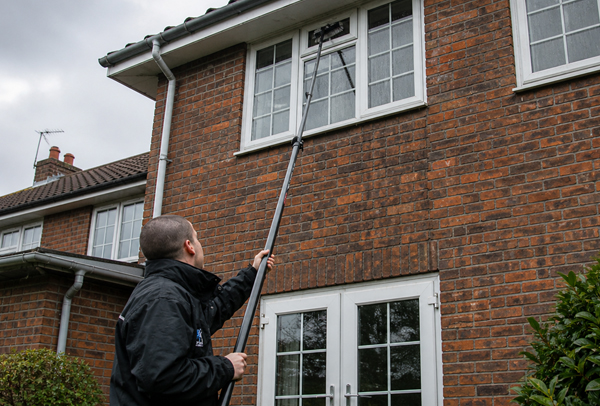 Before window cleaning in New Malden